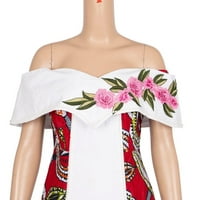 Бинтареалва Везена Апликација Африкански Фустани За Жени WY8262