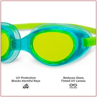 Долфино Млади Доцна Бесплатни Очила За Пливање Со Силиконски Ремен И Ув Заштита