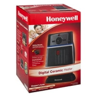 Honeywell Дигитални Керамички Грејач, HZ370BP, Црна