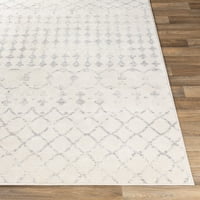 Уметнички ткајачи Роми потресена област килим, крем, 9 '12'3