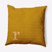 Едноставно маргаритка 16 16 модерна монограм декоративна перница за фрлање, есенско злато