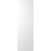 Ekena Millwork 15 W 74 H TRUE FIT PVC Diagonal Slat модерен стил фиксирани ролетни за монтирање, бело