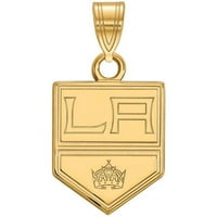 Стерлинг сребро злато позлатено NHL логорт Лос Анџелес Кингс Мал приврзок