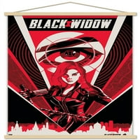 Марвел Филмски Универзум - Црна Вдовица-Ѕид Постер Со Дрвена Магнетна Рамка, 22.375 34