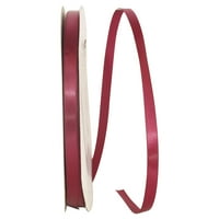 Reliant Ribbon Single Face Satin All Iim Itive Wine Red Polyester Ribbon, 3600 0,37
