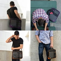 Лаптоп торба за рамо торба за месинџер, деловно патување, чанта, носење на ракав за мекбук ајр за површинска книга тетратка