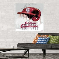 Сент Луис кардинали - Постери за wallидови на кациги за капење, 22.375 34