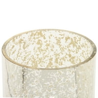 Елегантни изрази од Хосли 11,75 H Глам Меркур Спекл стакло злато вазна, секоја