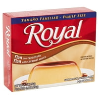 Royal Flan со мешавина од сос од карамел, големина на семејство, 5. Оз картонска кутија