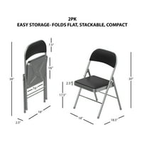 Домашни столчиња за преклопување на домашни услови, сет на - сребрена рамка