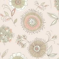 Beacon House Maisie Beige Floral Burst позадина