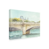 Трговска марка ликовна уметност „Студија на француски мост III“ платно уметност од Итан Харпер