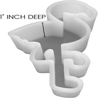 Мали Фламинго Фреши Силиконски Мувла Големина 2.25 Широк 4 Долго 1 Длабоко Фламинго Форма Мувла За Свежи, Сапун, Смола, Свеќи