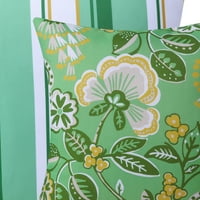 Надворешно цветно печатено декоративно водоотпорно фрлање перница за внатрешен двор, светло зелена, од 2