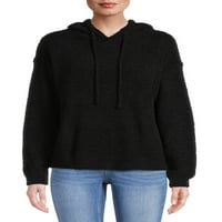 Сонувачи од деби женски кадифен качулка со долги ракави џемпер за пулвер