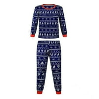 Појавување На Семејни Пижами Поставува Божиќ Пј Снегулка Печати Врвот И Панталони Дното Облека За Спиење