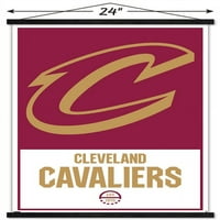 Кливленд Кавалиерс-Лого Ѕид Постер Со Магнетна Рамка, 22.375 34