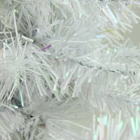 18 13 бело сјај иридисен смрека вештачка новогодишна елка - Unlit
