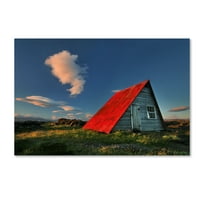 Заштитен знак Ликовна Уметност Црвениот Покрив Платнена Уметност Од Браги Ингибергсон