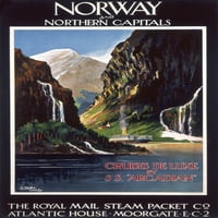 Постер Рекламирање Норвешка Преку Кралската Пошта Постер Печатење Од Марија Еванс Слика Библиотекионслоу Аукции Ограничен
