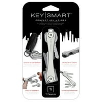 KeySmart - Компактен Држач За Клучеви И Организатор На Привезоци-Титаниум
