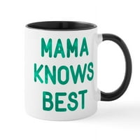 Cafepress - Мама ја знае најдобрата кригла - Керамичка кригла Оз - Нова чаша чај за кафе