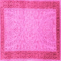 Ахгли компанија во затворен правоаголник Персиски розови традиционални килими, 5 '8'