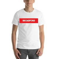 Супер црвен блок Бродфорд Краток ракав памучен маица со недефинирани подароци