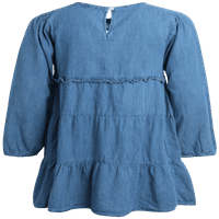 Облека за девојчиња од еден чекор - лесен копче предно на бохо тексас