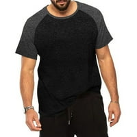 Менс бодибилдинг мускулен салата фитнес тренингот со кратки ракави маица блуза врвови