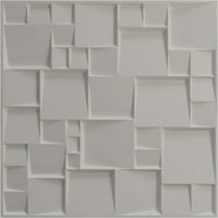 Ekena Millwork 5 8 W 5 8 H модерен квадрат Ендурал Декоративен 3Д wallиден панел, Универзална бисер Метална морска магла