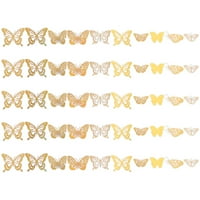 Розарива Поставува Сјај Налепници во форма На Пеперутка Самолепливи Налепници Налепници За Рачна Сметка