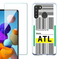 За Samsung Galaxy Телефонска Кутија, Тенка Футрола TPU, Со Заштитник На Екранот Од Калено Стакло