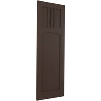 Екена Милвир 12 W 48 H TRUE FIT PVC SAN MIGUEL MISSION Style Fixed Mount Sulters, Raisin Brown