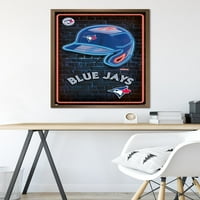 Торонто Блу ​​aysејс - Постер за неонски шлем, 22.375 34