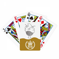Црна Линија Цреша Чаша Мраз Кралската Флеш Покер Игра Картичка Игра