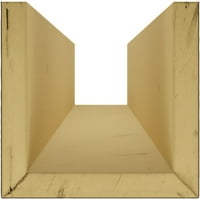 Ekena Millwork 6 W 6 H 24'l 3-страничен песок од мијалник Ендуратан ФАУ Дрво тавански зрак, премиум махагони