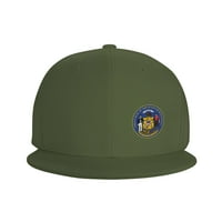 Рамни капачиња за шминка за шминка, шема на амблем на државата Висконсин, прилагодлива машка капа за бејзбол