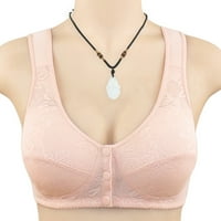 Cacommark pi bras за жени плус големина на дозвола за жени, спортски фронт затворање Екстра-еластична чипка за дишење на чипка