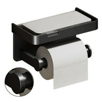 Простор Алуминиумска Тоалетна Хартија Држач За Бања Држач За Ѕид WC Полица За Држач За Хартија