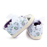 Девојки Бебе Лето Патики Симпатична Малку Цветни Печатење Одење Чевли Повик Рамни Чевли Новороденчиња Чевли