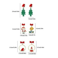 Божиќни Обетки За Жени Девојки Празнични Обетки Божиќна Капка Висат Обетки Поставете Божиќно Празнично Дрво Снешко Дедо Мраз