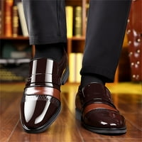 Гвдентм Канцеларија Чевли Мажи Мода Лето И Aut Мажи Кожени Чевли Ниски Потпетици Зашилен Прст Лизгање На Бизнис Едноставно