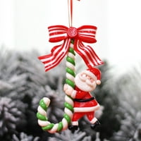 Божиќ Виси Шарм Дедо Мраз Снешко Бонбони Трска Божиќни Дрвја Декорација