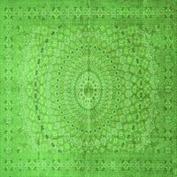 Ахгли Компанија Внатрешен Правоаголник Персиски Зелени Килими Од Традиционална Област, 5'8'