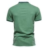 Летни кошули за мажи во Ведолај Редовни и големи димензии со кратки ракави, обична маица, зелена М.