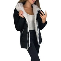 Бејбисбуле Зимски Јакни За Жени Расчистување Модни Жени Зимски Згуснувачки Палта Топла Јакна Со Долги Ракави Палто Со Патент
