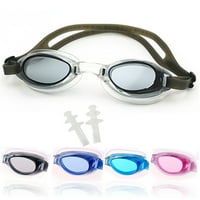 Елбурн Младински деца пливаат очила со силиконски каиш, очила за пливање против магла со приклучоци за уши