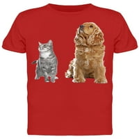 Кокер и мачка заедно маици мажи -Имисија од Шуттеркк, машки медиум