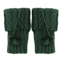 Бикоасу Чорапи Мода Жени Дами Пресврт-Плетени Нога Затоплувачи Чорапи краток размавта Подигање Покритие